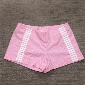 Lilly Pulitzer Pink and white stripe shorts